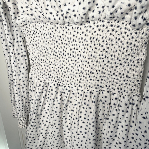 Princess Polly Women's Smocked Mini Dress Size 10 Lined Coquette Boho Peasant - Picture 10 of 13